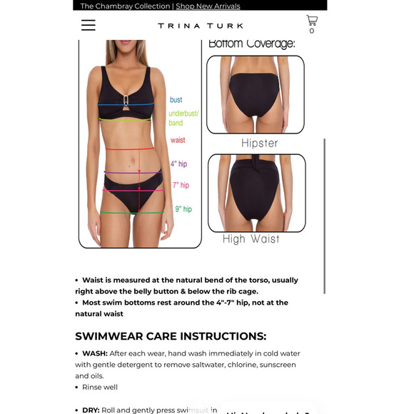 NEW Trina Turk Monaco Deep Plunge V-Neck Swimsuit One-Piece Pink Womens Size 10 - Picture 5 of 5